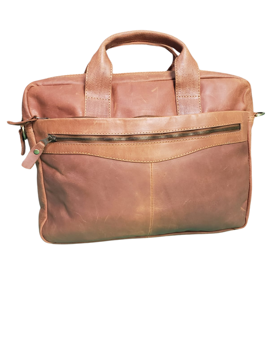 Brown Pure Leather Laptop Bag